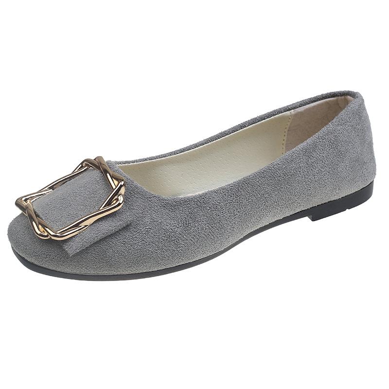 Women's Shoes Flat Shoes Square Toe Slip on Large Size Comfortable Casual Single Shoes Multicolor