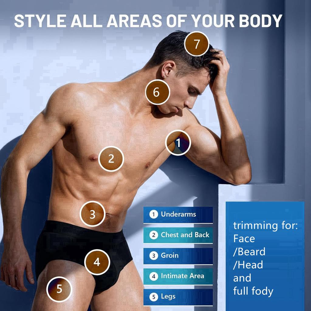 New VGR V-695 Professional Transparent Body Hair Clipper Barber IPX7 Waterproof Hair Cutting Machine Haircut Oil Head Clipper Home Beard Shaver