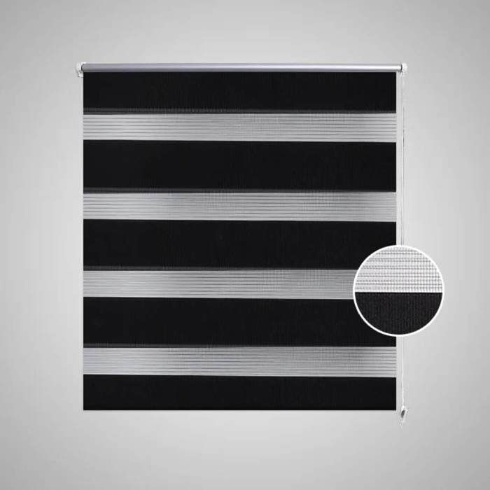 VidaXL Roller Blind Light Filtering 50x100 Cm Black Blackout Window Blind Bedroom 240188