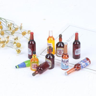 10 pièces 1:12 Boissons Miniatures de Maison de Poupée Modèle Vin Accessoires de Cuisine pour Poupées