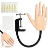 Mano de Práctica para Uñas Acrílicas Uñas Prácticas Mano Maniquí de Práctica Mano de Entrenamiento para Uñas con Puntas de Uñas para Mujer
