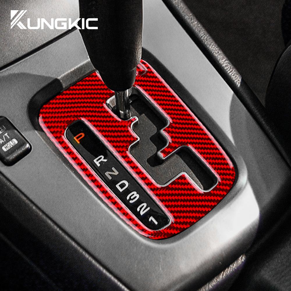 Real Soft Carbon Fiber Sticker For Subaru Impreza 2005 2006 2007 Gear Shift Panel Outlet Vent CD Frame Interior Accessories