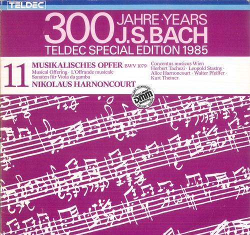 

LP Record NIKOLAUS HARNONCOURT, CONCENTUS MUS - J S Bach Musikalisches Opfer 648241DM TELDEC 1985 Germany Classical Used