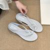 Fashion New Footwear Low Heel Slides Women Slippers Shoes Fashion Round Toe Ladies Heeled Slippers Female Sandals Shoes Flip Flops