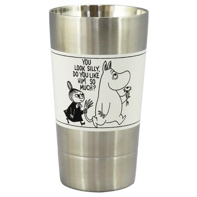 MOOMIN Stainless Steel Tumbler Double Structure 350ml Cream White Moomin Goods Scandinavian Day Present Tableware Gift Wedding Gift Approx. Mother's
