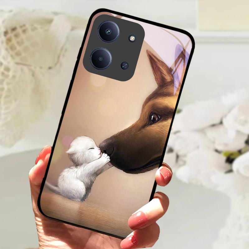 Etui Do Xiaomi Redmi 15C 4G Global Case Luksusowe Szkło Hartowane Ochrona Aparatu Tylna Pokrywa Do Redmi15C 15 C Odporne na Wstrząsy Fundas