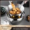 ZISIZ Extra Thick Stainless Steel Oil Pot with Lid
