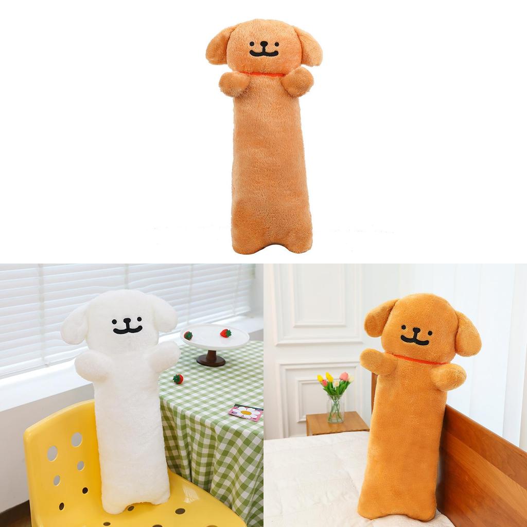 Lit Oreiller en Peluche Forme Chien Avec Remplissage en Fibre de Polyester Pour le Sommeil et la Relaxation