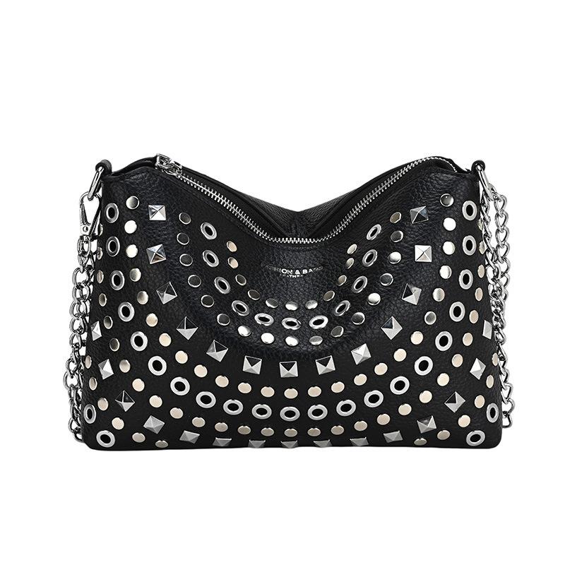 New Underarm Bag Fashion Commuter Retro Women's Bag Versatile Rivet Handbag One Shoulder Crossbody Bag Bag Women