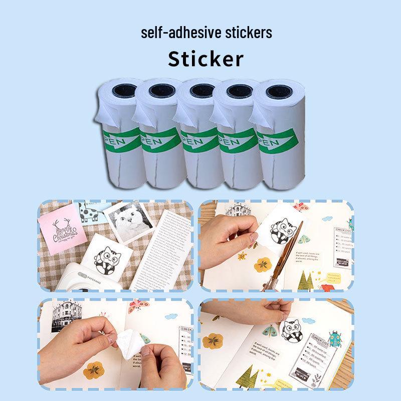 Core-Free Self-Adhesive 57x25mm Receipt Paper for Printers