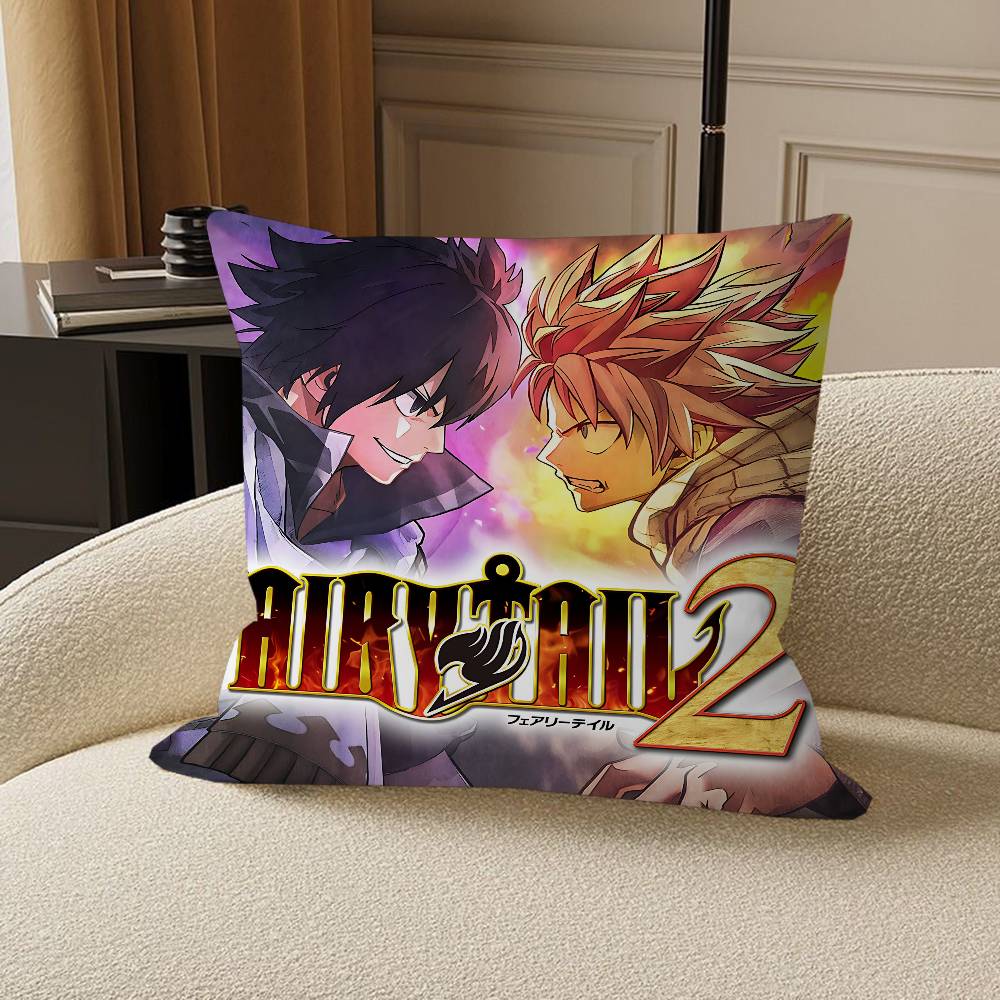 Anime F-Fairy Tail Stitch Lucky Dragon Pillow Cover Sofa Cushion Cover Home Room Decoration Children Gift