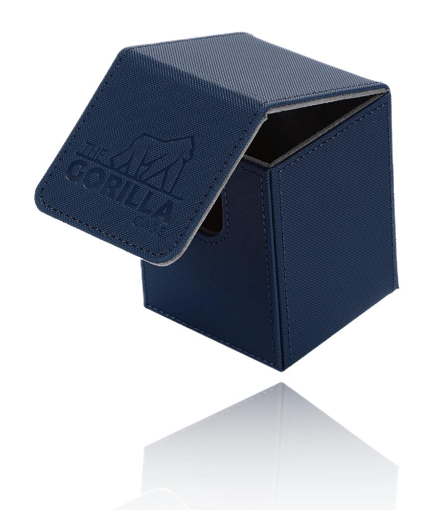 THE GORILLA CASE Deck Case PU Leather Trading Card Case Vertical (Navy Blue)