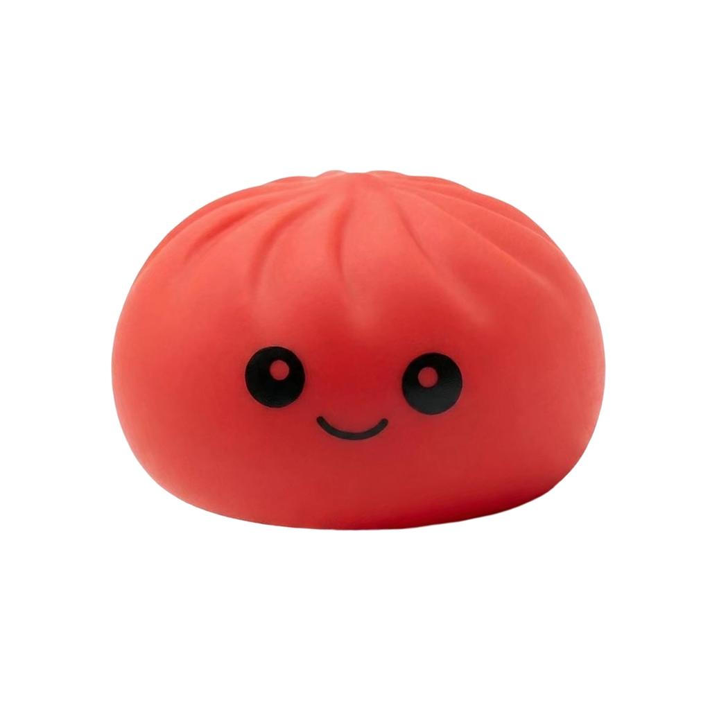 Creative Bun Shaped Squeeze Toy Stress Relief Novelty Squishy Toy for Office Home Desk Decor and Hand Exercise Use