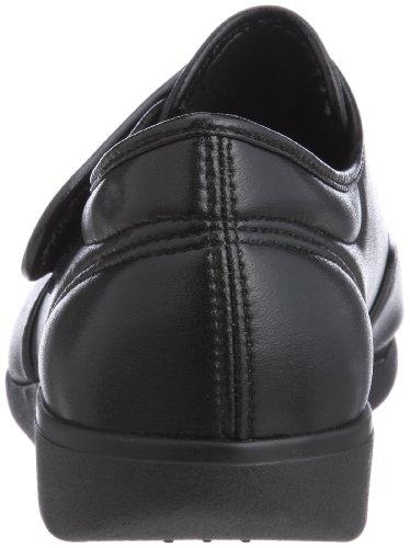 Kaiho Shugi KHS M021 Men's Lightweight Nursing Shoes, Wide 4E Width, Black Smooth, Size 26.5 cm, 4E