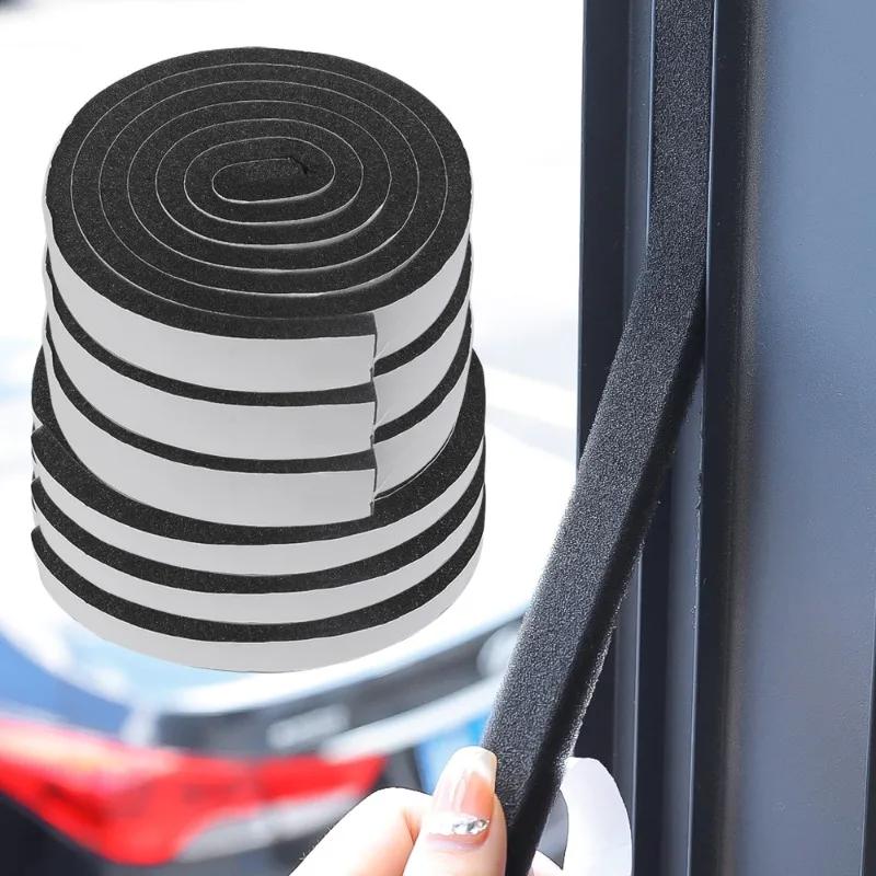Striscia di Tenuta in Spugna Autoadesiva Finestra Porta Strisce di Tenuta Anticollisione Antivento Insonorizzante Nastro di Schiuma per Sigillare Fessure Porta