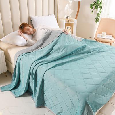 Sensación fresca de una sola pieza Sábana de colcha de verano Helado Sábana de colcha de verano Seda de hielo Aire acondicionado Sábana de colcha fina Edredón fresco de verano de una sola pieza
