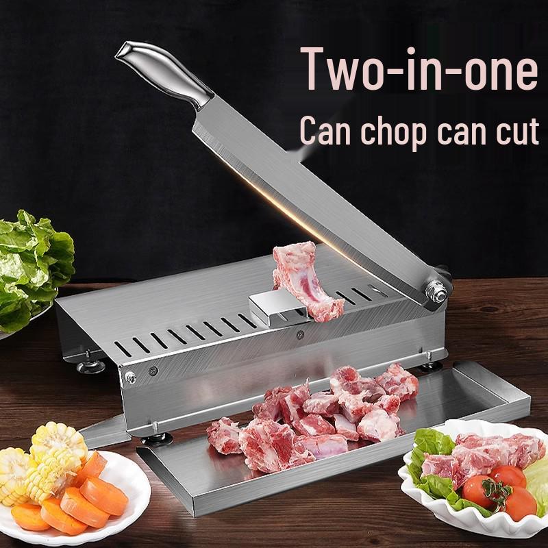Manual Multi-Functional Stainless Steel Meat Slicer and Bone Chopper for Lamb, Chicken, and Duck