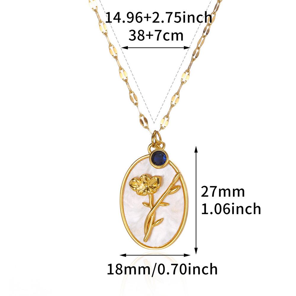 

Декабрьский цветок рождения Ключичная цепочка - Европейский и американский стильный роскошный дизайн