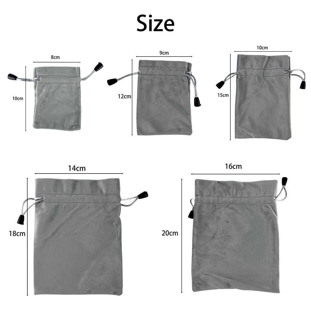 5 Stück quadratische Mehrzwecktaschen mit Kordelzug, Samtbeutel für Geschenkschmuck-Display, Verpackungstaschen und Beutel, Aufbewahrung von Brettspielen