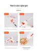 High Viscosity Hot Melt Glue Gun with 7-11mm Sticks for Children's Crafts and Household Use