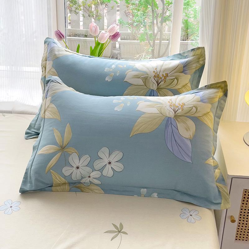 Set of Two Pure Cotton Pillowcases, 48x74cm - Pillow Core Covers [Pair Only]