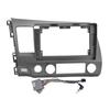 10.1'' Car Radio Stereo Dash Fascia Frame Panel Trim with Harness Fit for Honda Civic 2006-2011
