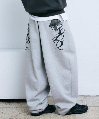 GAKKAI UNIONS Nebula Sweat Balloon Pants Gray