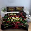 Colorful text and leaves. Bedding sets Duvet cover sets Duvet covers Pillowcases(1 * Duvet Cover 2 * Pillowcases without duvet insert)
