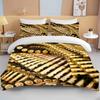 3D Rifle Revolver Cartridge Gun Comforter Bedding Set,Duvet Cover Bed Set Quilt Cover Pillowcase,King Queen Size Bedding Set