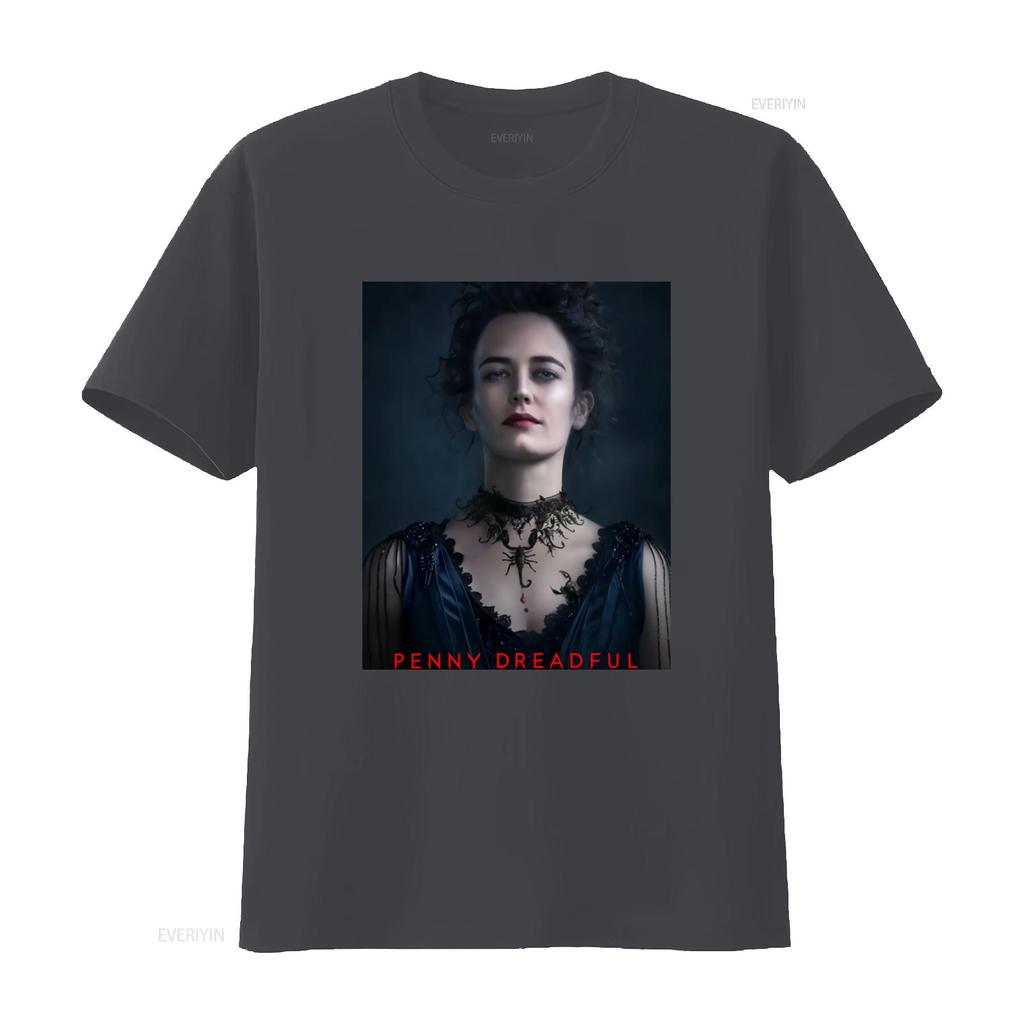 Penny Dreadful Vanessa Womens T Shirt Gothic Style with Scorpion and Blood Drop Print vintage Washed Stylish graphic Versatile