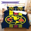 America Football Club Pattern Bedding,Quilt Set Quilt Cover Pillowcase Home Birthday Gift (1 * duvet cover + 2 * pillowcase, without core)