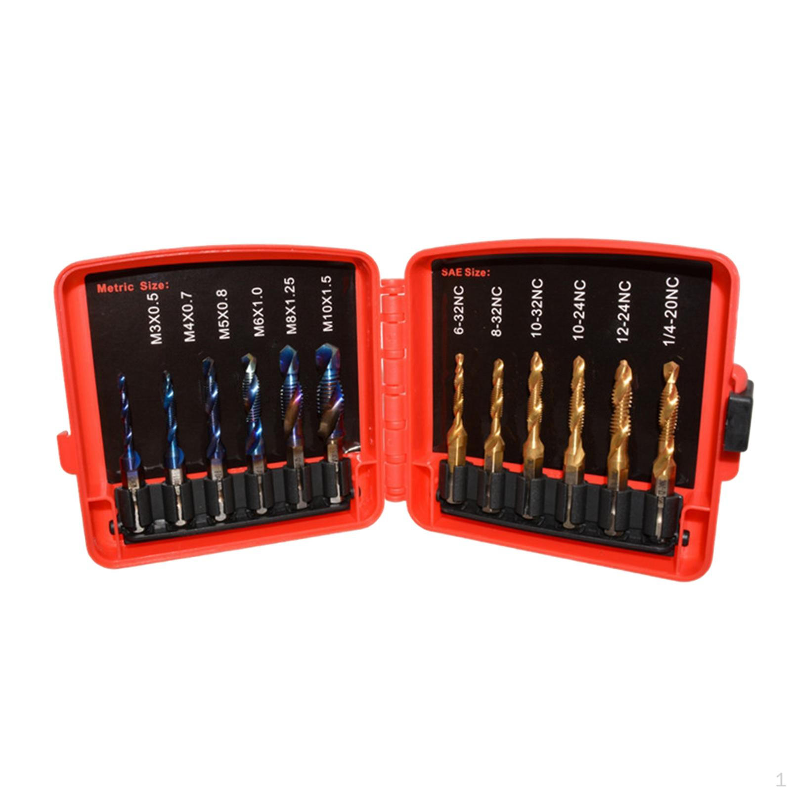 

Комбинированный сверлильный метчик, инструменты для зенковки, вспомогательное оборудование, ручные, винты 12Pcs Metric Blue