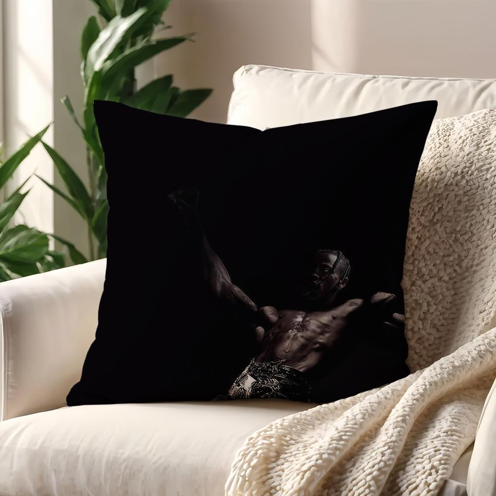 

Rapper T-Travis S-Scott-ES cushion cover For Pillow Printing Sofa Decoration Home Car Room Coffee Shop Office Nordic Simplicity 30cmx30cm