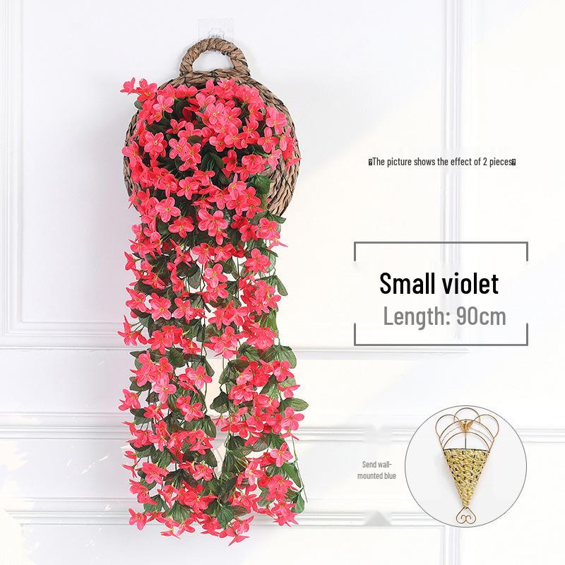 Wisteria Vine Artificial Silk Flower Wall Hanging for Indoor Decoration