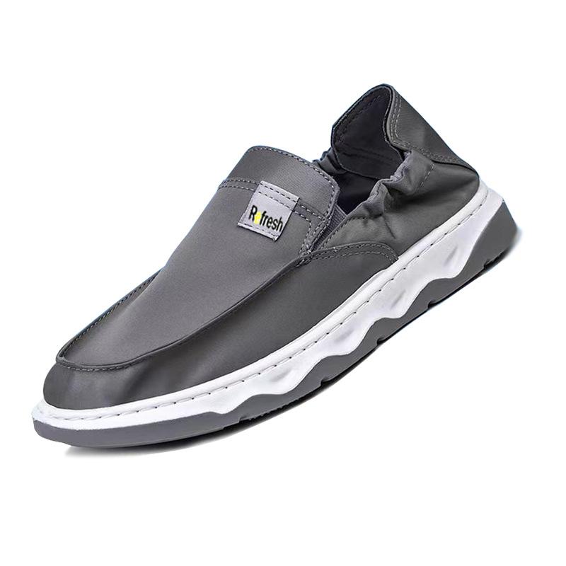 Herren Freizeitschuhe Slipper Canvas Slipper Bequeme Walking Flats für Herren Rutschfeste Weiche Sneaker Sommer Slipper