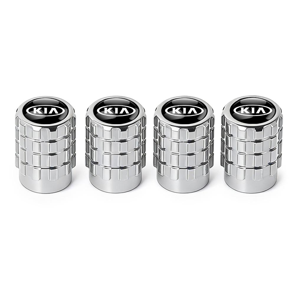 AAKM8 4Pc Car Wheel Tire Valve Cap Stem Cover Auto Accessories For Kia Sportage Rio Soul Picanto Forte Cadenza K1 K2 K3 K4 K5 K6 K7 K9
