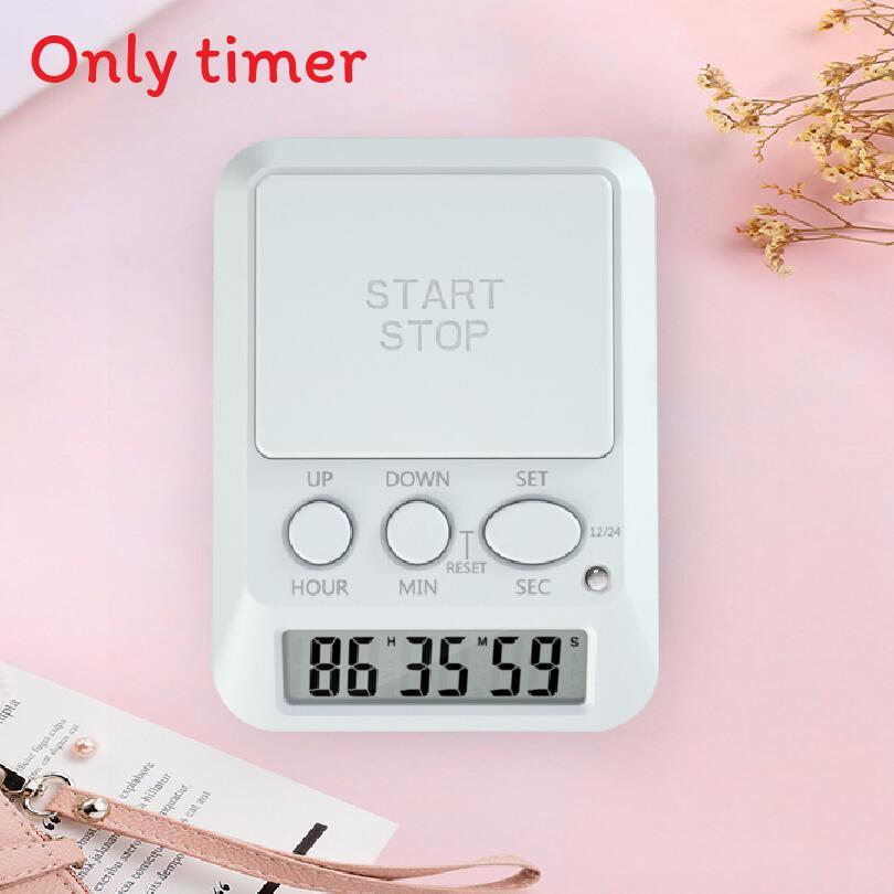 

Digital Kitchen Timer With Visible Lcd Display For Cooking And Student Use белый