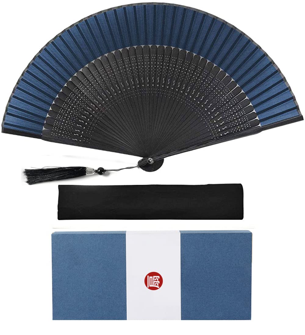 

Folding Stylish and Gift Box Perfect as a Gift for Kabuki Fireworks Summer or to Protect Yourself from Extreme Heat [Fipiifly] Men s Fan, High-Quality