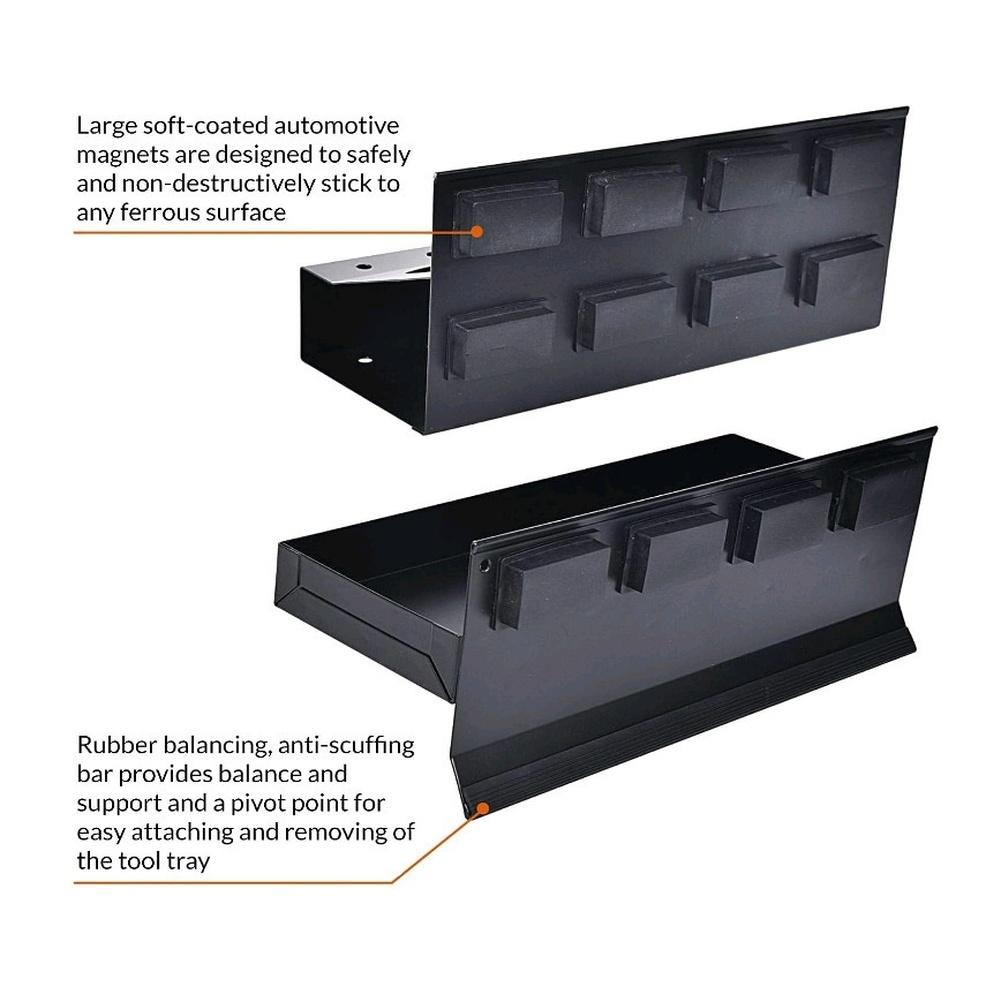 Garage Organizer Color As Shown Magnetic Tool Tray Paper Towel Holder Included Anti-scuff Support Pivot Point Design