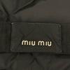 MIUMIU 13AW Black Belted Down Coat coat 36 blackUsed