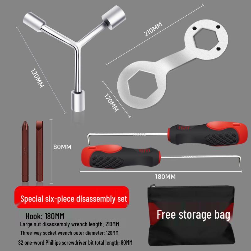 Three-Pronged Pulsator Core Wrench for Washing Machine Repair