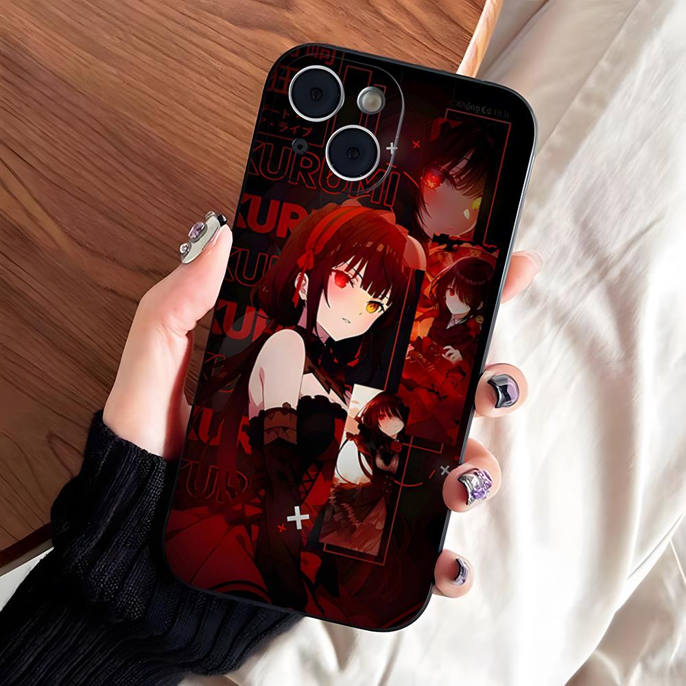 Anime Date A Live Tokisaki Kurumi Cute Phone Case For IPhone 17 Pro Max 16 15 14 Pro Max 13 11 X Xs Xr 8 7Plus Silicone Cover