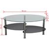 Vidaxl Coffee Table with Exclusive Shape, Black