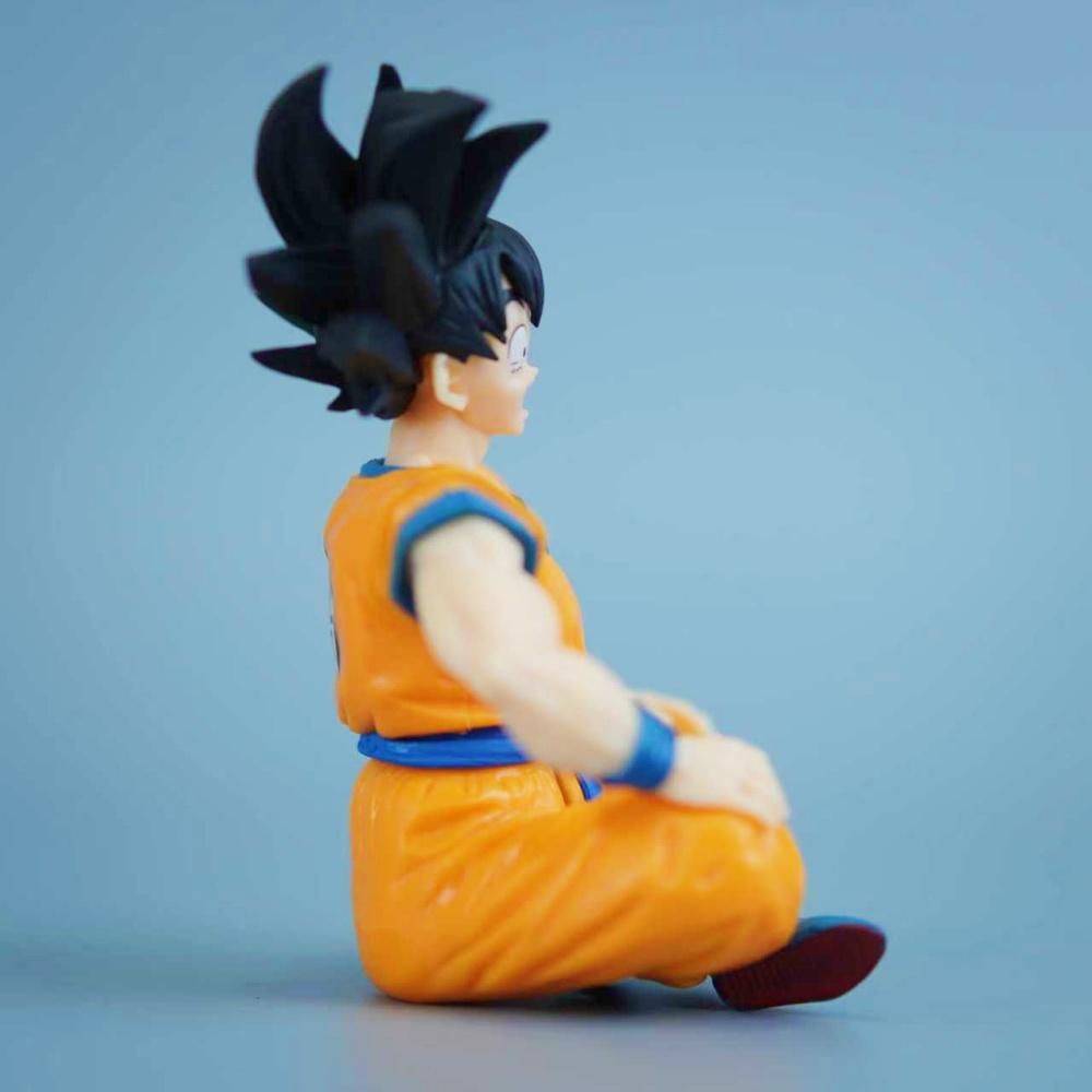 11cm/4.33in Anime Dragon Ball Figure Goku Action Figures Pvc Statue Desktop Ornamen Collection Model Toys Gifts Round Sensory Compression Bouncy