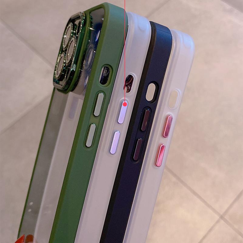 Luxury Armor Glitter Diamond Transparent Clear Hard Case for iPhone 15 14 Pro Max 13 12 11 Plating Camera Lens Protection Cover