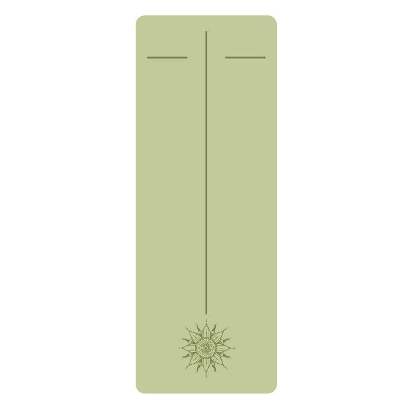 

5 мм Yuanhong Mid-line натуральный каучуковый полиуретановый нескользящий впитывающий пот профессиональный коврик для фитнеса, йоги, пилатеса