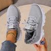 New Women's Athletic Cotton Boots with Fleece Lining Thickened, Slip-Resistant, Versatile Shoes