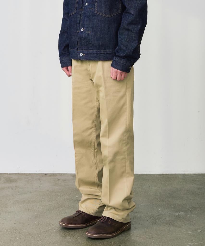 DENMADE Den0661 Wide Chino Pants (Beige)