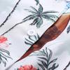 Loses, lässiges Hawaii-Knopf-Kurzarm-bedrucktes Strandhemd für Herren