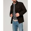 Mens Classic Faux Leather Jacket Retro Two-Piece Design Zip Up Outerwear Daily Wear